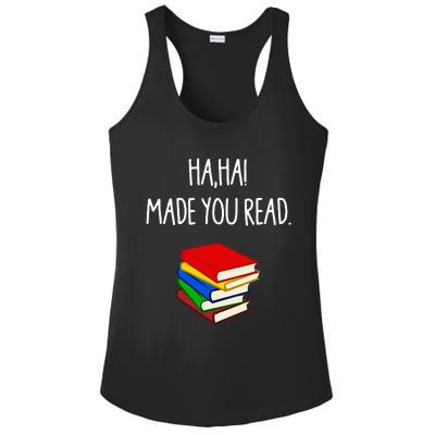 Haha Made You Read April Fools Day Teacher Ladies PosiCharge Competitor Racerback Tank