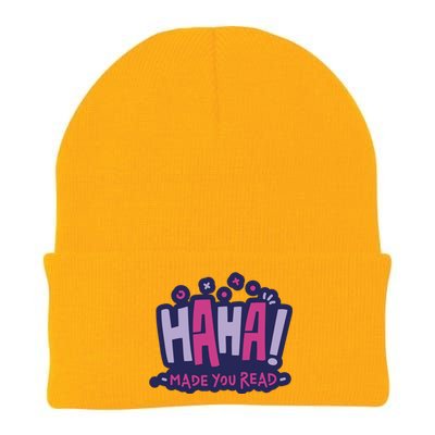 Haha Made You Read Funny Knit Cap Winter Beanie