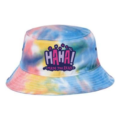 Haha Made You Read Funny Tie Dye Newport Bucket Hat