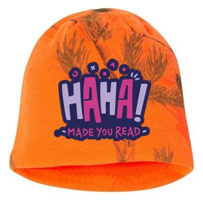 Haha Made You Read Funny Kati - Camo Knit Beanie