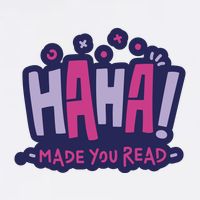 Haha Made You Read Funny Garment-Dyed Sweatshirt