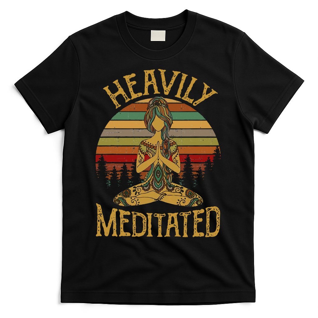Heavily Meditated Yoga Meditation Spiritual T-Shirt