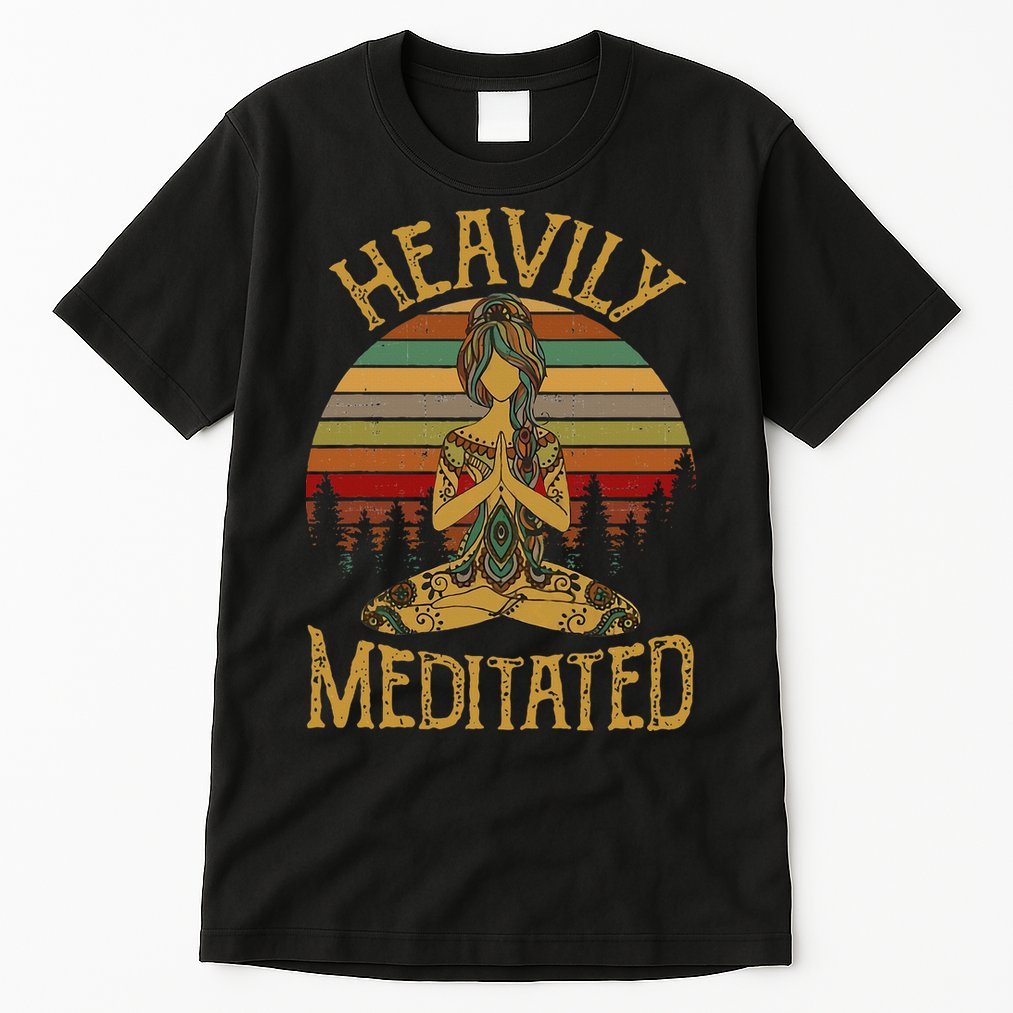 Heavily Meditated Yoga Meditation Spiritual Tall T-Shirt