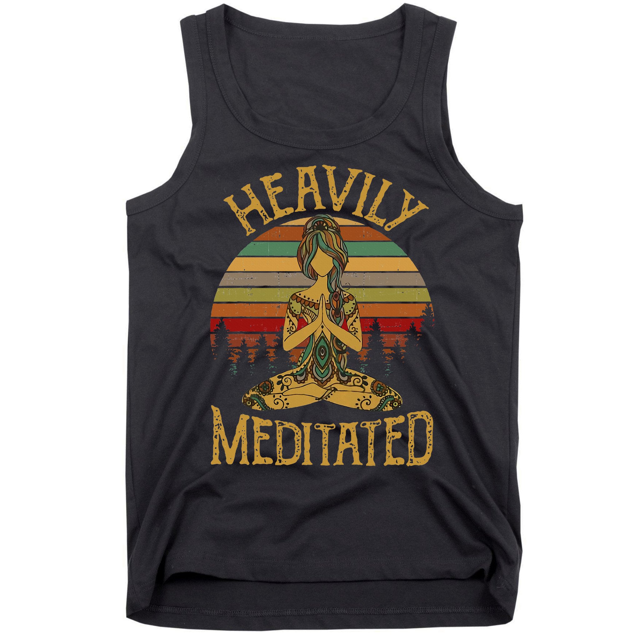 Heavily Meditated Yoga Meditation Spiritual Tank Top