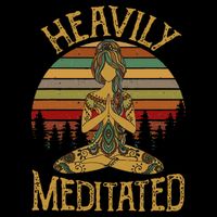 Heavily Meditated Yoga Meditation Spiritual Kids Hoodie