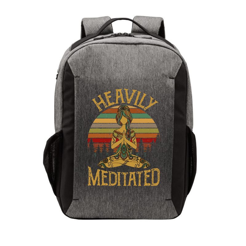 Heavily Meditated Yoga Meditation Spiritual Vector Backpack