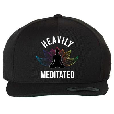 Heavily Meditated Yoga Meditation Monk Buddhism Quote Gift Wool Snapback Cap