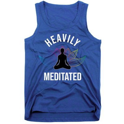 Heavily Meditated Yoga Meditation Monk Buddhism Quote Gift Tank Top