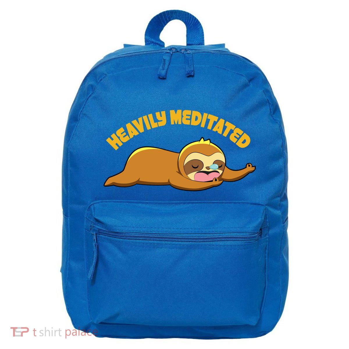 Heavily Meditated Yoga Meditation Sloth Sleeping Gift 16 in Basic Backpack