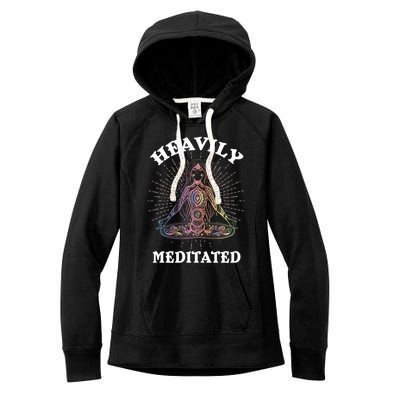 Heavily Meditated Yoga Meditation Spiritual Warrior Gift Women's Fleece Hoodie