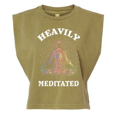 Heavily Meditated Yoga Meditation Spiritual Warrior Gift Garment-Dyed Women's Muscle Tee