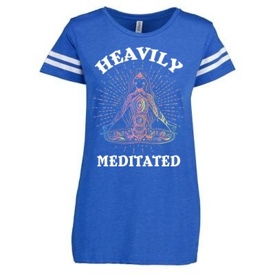 Heavily Meditated Yoga Meditation Spiritual Warrior Gift Enza Ladies Jersey Football T-Shirt