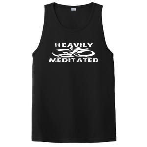 Heavily Meditated Yoga Funny Cool Gift PosiCharge Competitor Tank