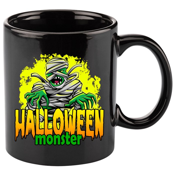 Halloween Monster Zombie 11oz C Handle Ceramic Mug