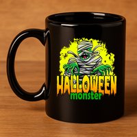 Halloween Monster Zombie 11oz C Handle Ceramic Mug