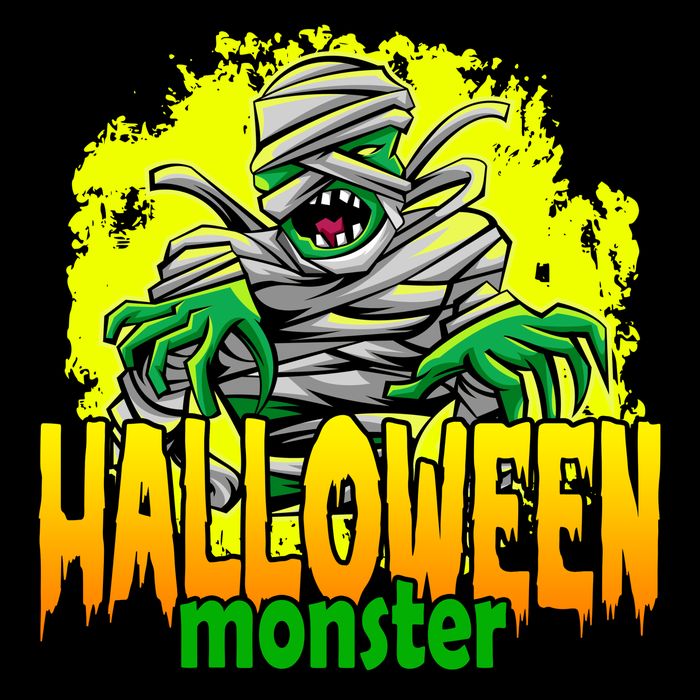Halloween Monster Zombie 16 in Basic Backpack