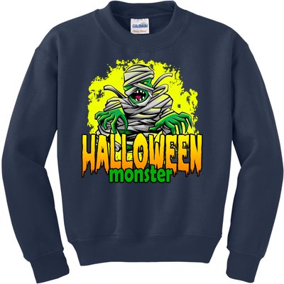 Halloween Monster Zombie Kids Sweatshirt