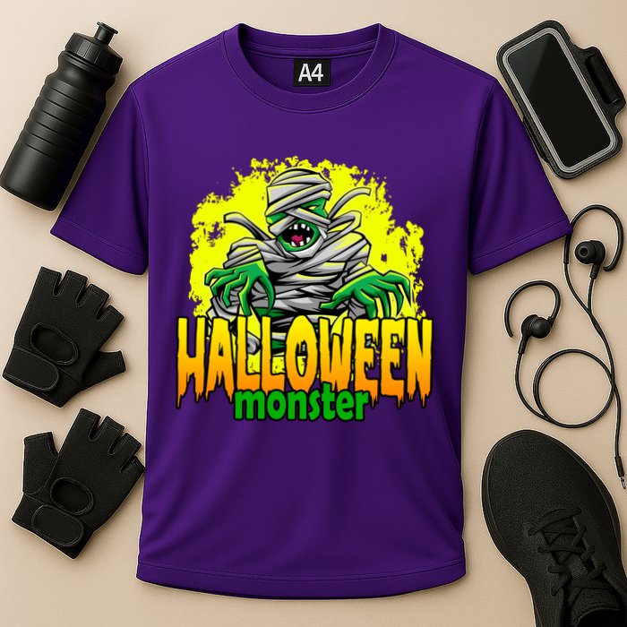 Halloween Monster Zombie Cooling Performance Crew T-Shirt