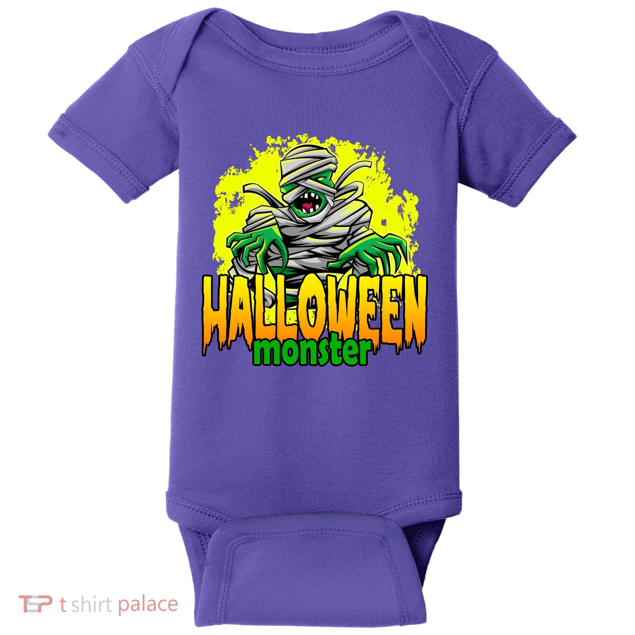 Halloween Monster Zombie Baby Bodysuit