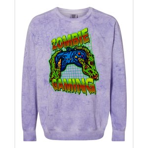 Halloween Monster Zombie Gaming Video Gamer Addict Colorblast Crewneck Sweatshirt