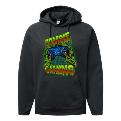 Halloween Monster Zombie Gaming Video Gamer Addict Performance Fleece Hoodie