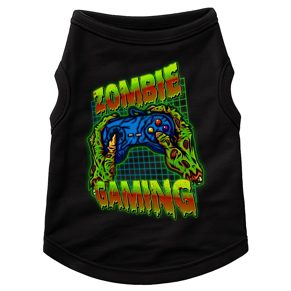 Halloween Monster Zombie Gaming Video Gamer Addict Doggie Tank