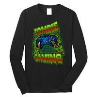 Halloween Monster Zombie Gaming Video Gamer Addict Long Sleeve Shirt