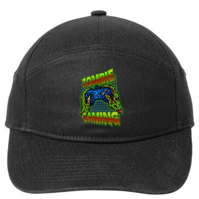 Halloween Monster Zombie Gaming Video Gamer Addict 7-Panel Snapback Hat