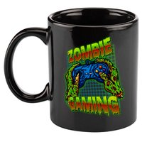 Halloween Monster Zombie Gaming Video Gamer Addict 11oz C Handle Ceramic Mug