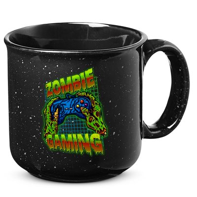 Halloween Monster Zombie Gaming Video Gamer Addict 15oz Campfire Ceramic Mug