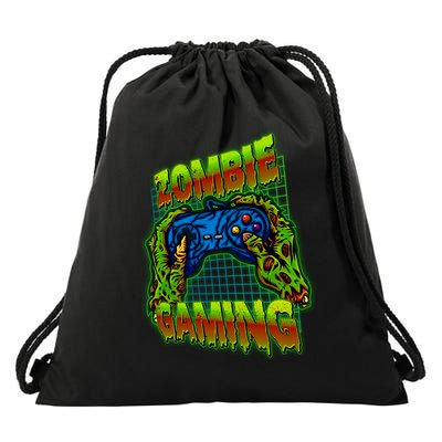 Halloween Monster Zombie Gaming Video Gamer Addict Drawstring Bag