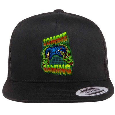 Halloween Monster Zombie Gaming Video Gamer Addict Flatbill Hat