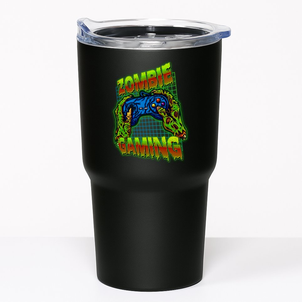 Halloween Monster Zombie Gaming Video Gamer Addict Tumbler