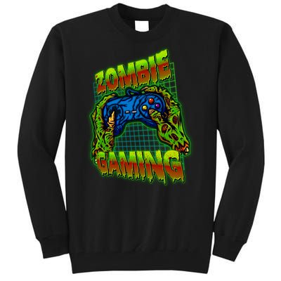 Halloween Monster Zombie Gaming Video Gamer Addict Tall Sweatshirt