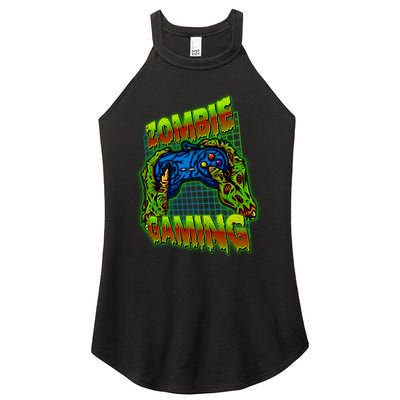 Halloween Monster Zombie Gaming Video Gamer Addict Women's Perfect Tri Rocker Tank