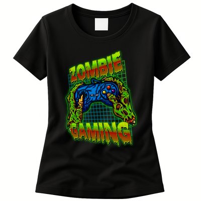Halloween Monster Zombie Gaming Video Gamer Addict Womens T-Shirt