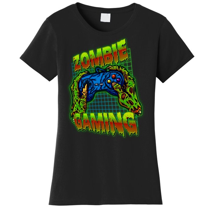 Halloween Monster Zombie Gaming Video Gamer Addict Women's T-Shirt