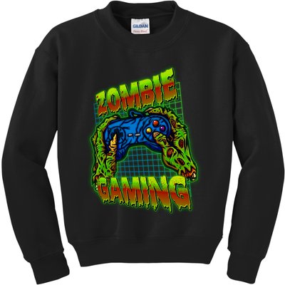 Halloween Monster Zombie Gaming Video Gamer Addict Kids Sweatshirt