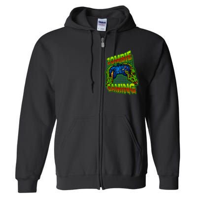 Halloween Monster Zombie Gaming Video Gamer Addict Full Zip Hoodie