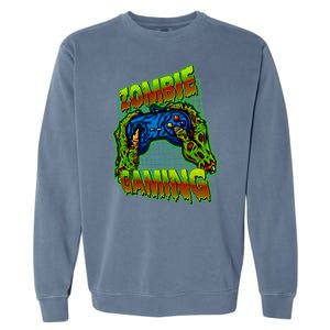 Halloween Monster Zombie Gaming Video Gamer Addict Garment-Dyed Sweatshirt