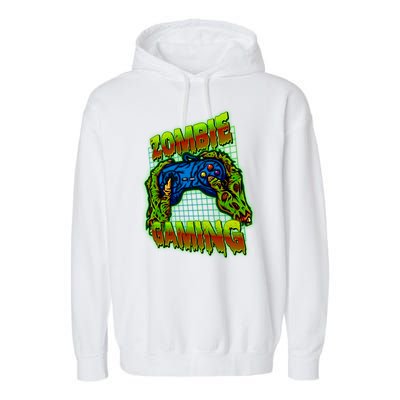 Halloween Monster Zombie Gaming Video Gamer Addict Garment-Dyed Fleece Hoodie