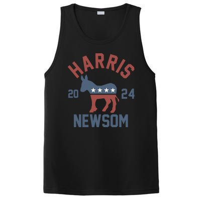 Harris Newsom 2024 For President Kamala Harris Gavin Newsom PosiCharge Competitor Tank