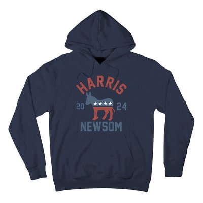 Harris Newsom 2024 For President Kamala Harris Gavin Newsom Hoodie