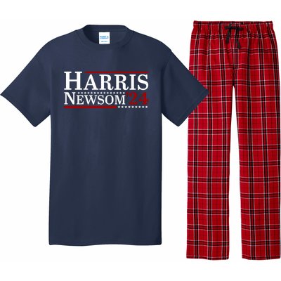 Harris Newsom 2024 For President Kamala Harris Gavin Newsom Pajama Set