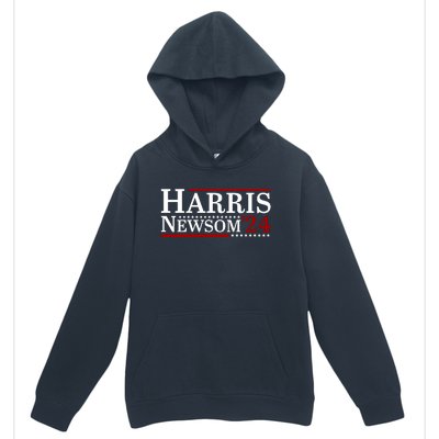 Harris Newsom 2024 For President Kamala Harris Gavin Newsom Urban Pullover Hoodie