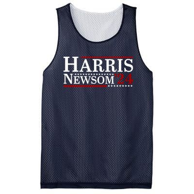 Harris Newsom 2024 For President Kamala Harris Gavin Newsom Mesh Reversible Basketball Jersey Tank