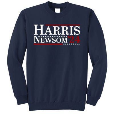 Harris Newsom 2024 For President Kamala Harris Gavin Newsom Tall Sweatshirt