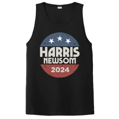 Harris Newsom 2024 For President Kamala Harris Gavin Newsom PosiCharge Competitor Tank