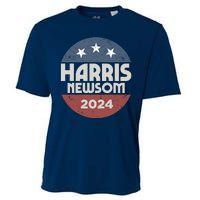 Harris Newsom 2024 For President Kamala Harris Gavin Newsom Cooling Performance Crew T-Shirt