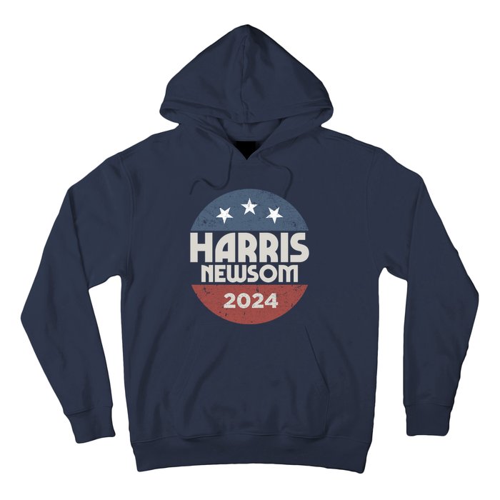 Harris Newsom 2024 For President Kamala Harris Gavin Newsom Hoodie